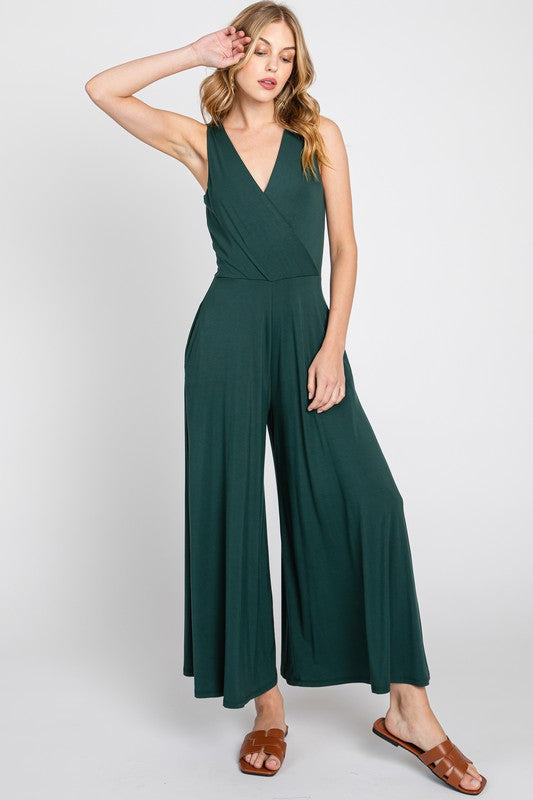 Cropped Length Jumpsuit
