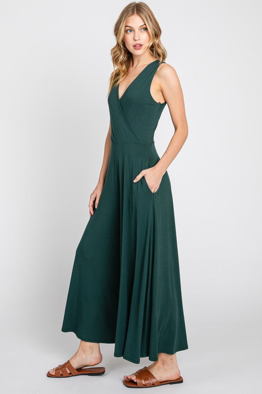 Cropped Length Jumpsuit