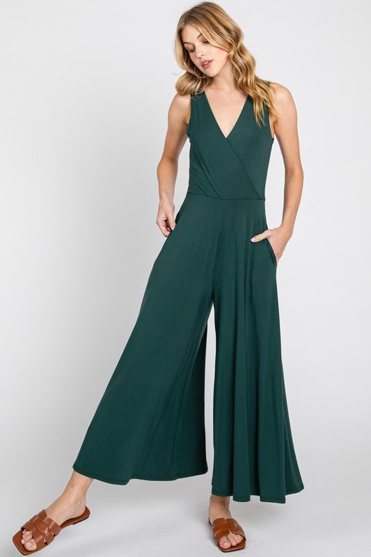 Cropped Length Jumpsuit