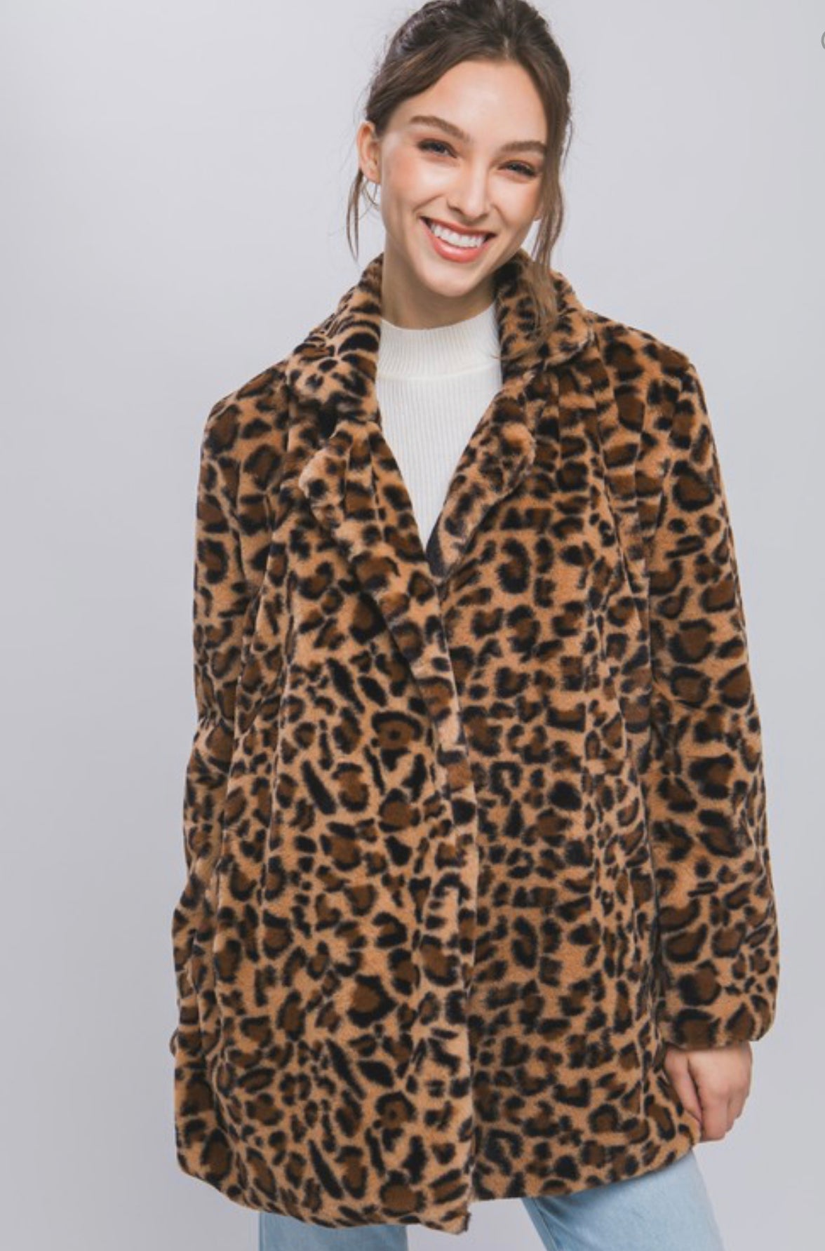Leopard Print Coat