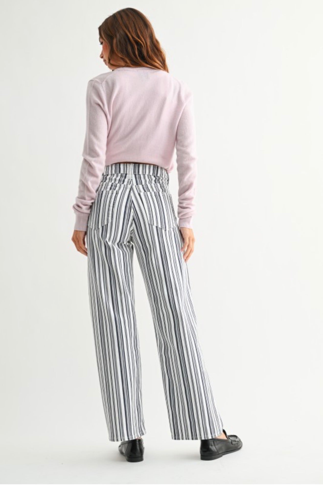 Pin Stripe Straight Pants