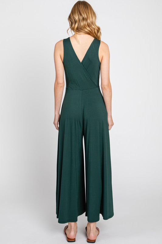 Cropped Length Jumpsuit