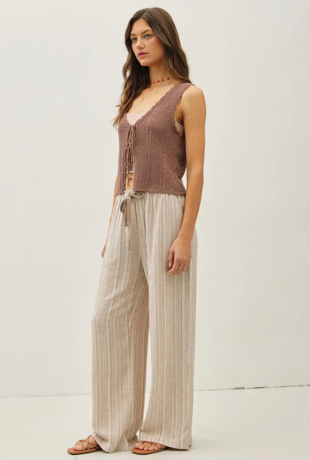 Pin-Stripe Relaxed Pants