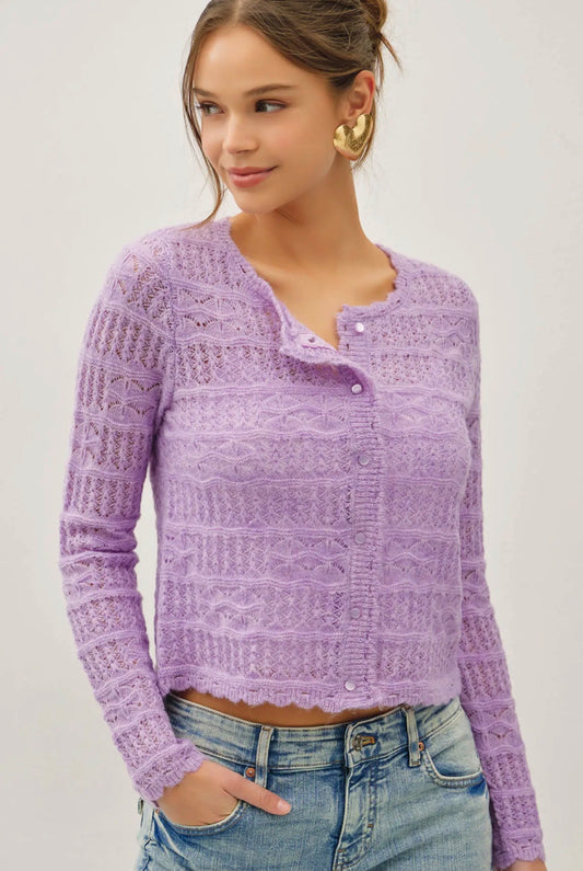 Crochet Knit Cardigan