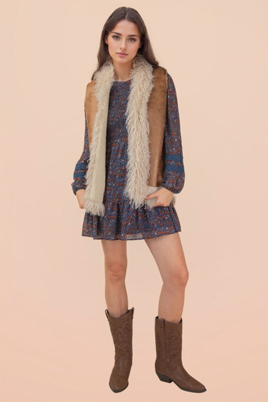 FAUX SUEDE BOHO VEST